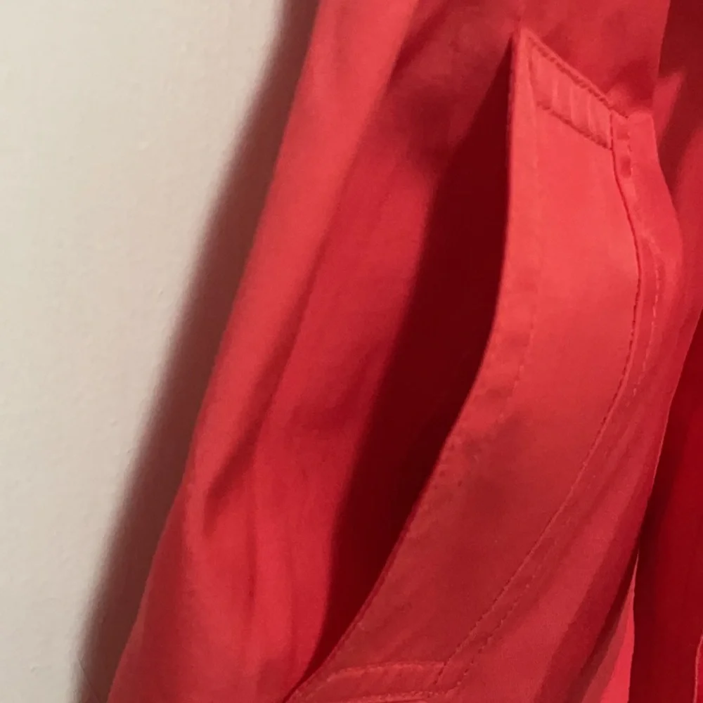 Express Belted Coral Trench Coat XS